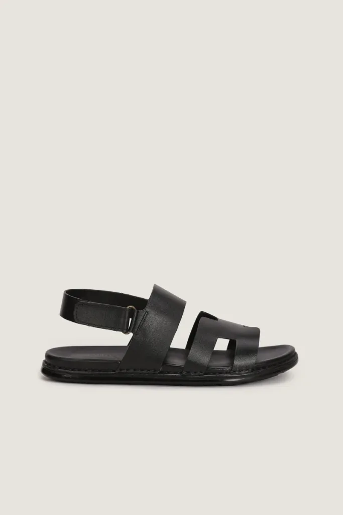 Poland Leather Sandals – Black – view 3