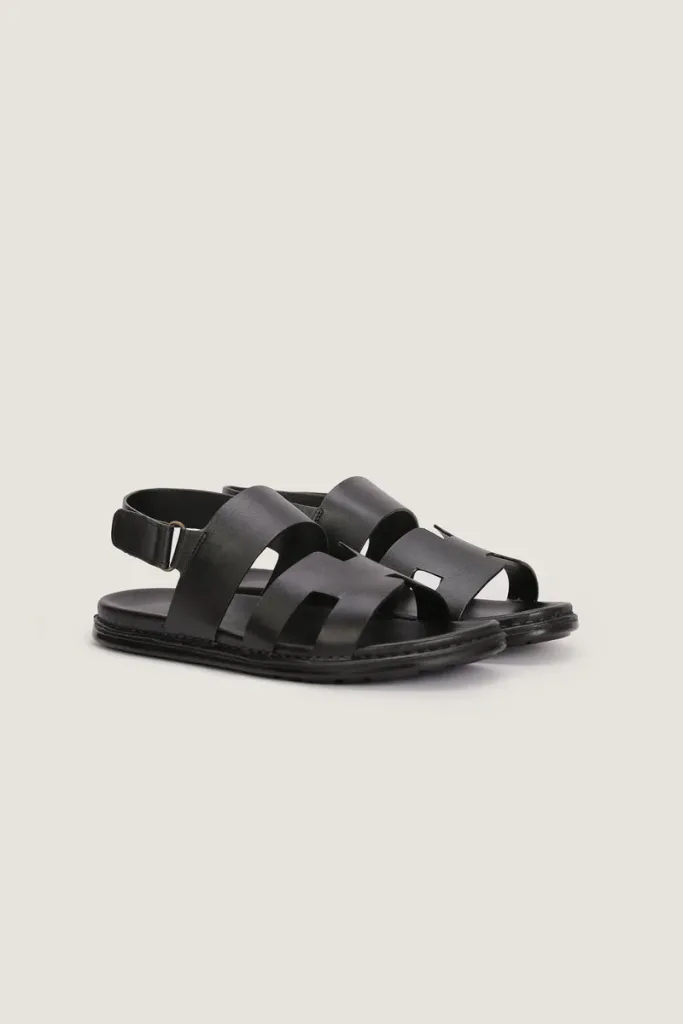 Poland Leather Sandals – Black – view 4