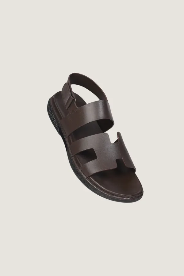 Poland Leather Sandals – Chocolate Brown – view 2