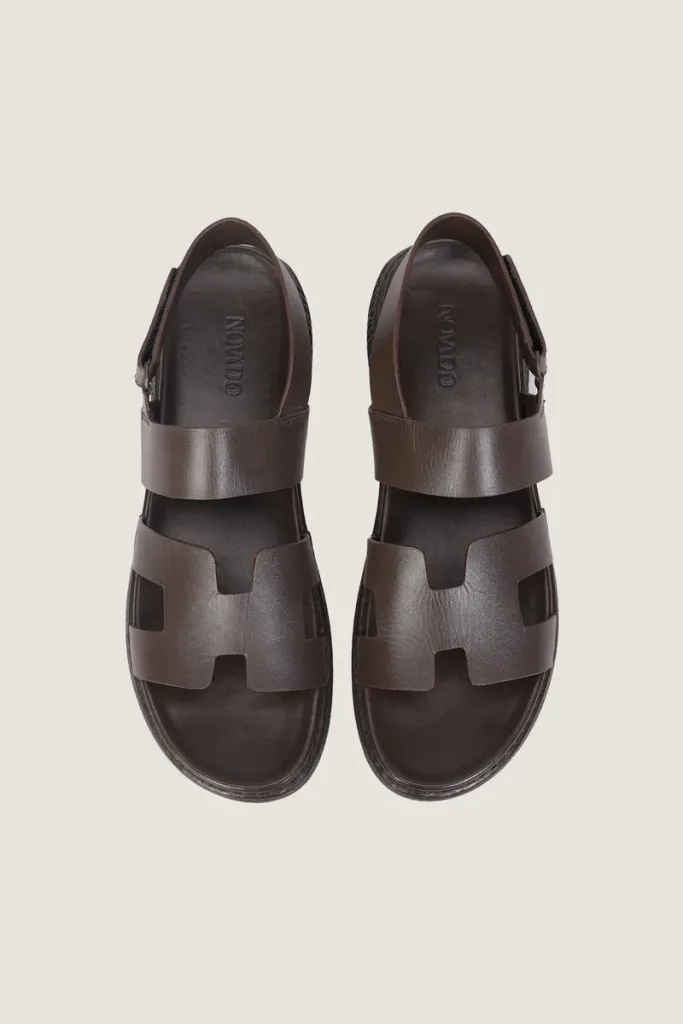 Poland Leather Sandals – Chocolate Brown – view 4