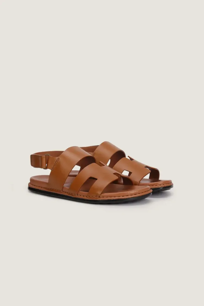 Poland Leather Sandals – Tan – view 4
