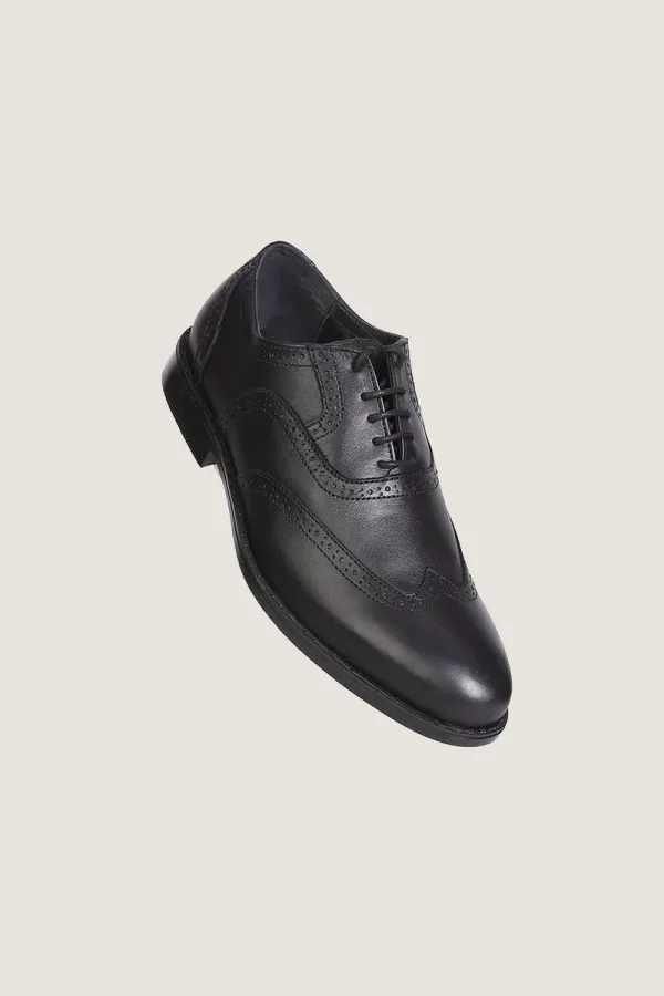 Portobello Brogue Oxford Shoes – Black – view 1