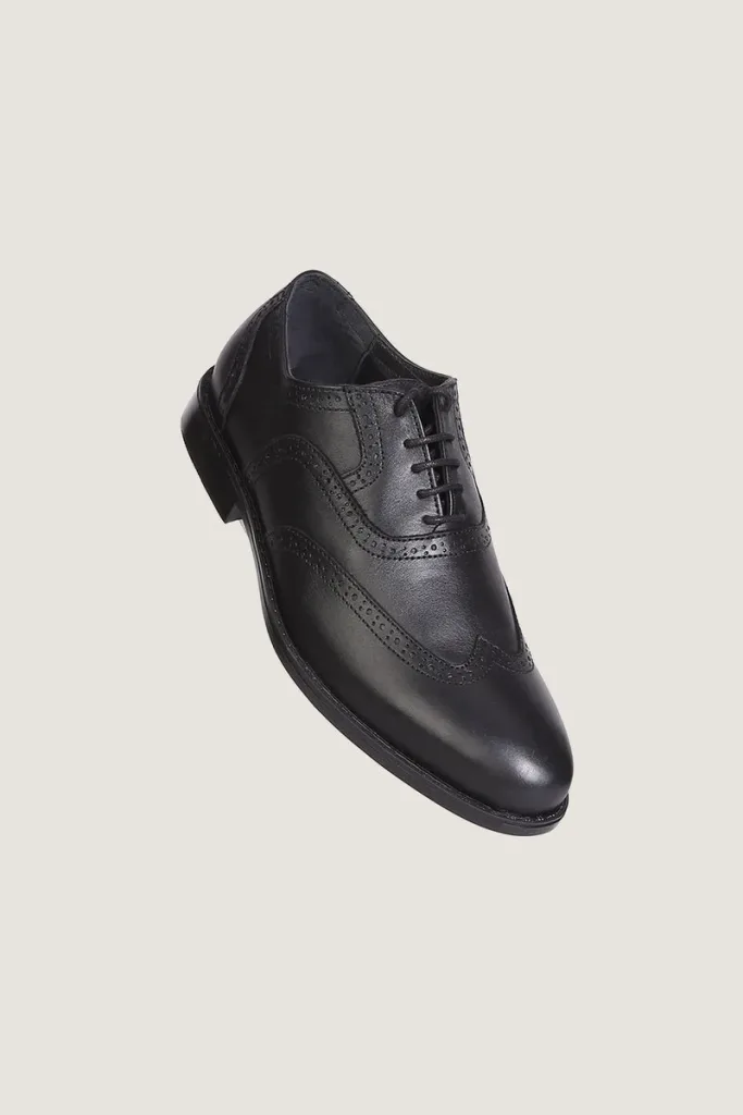 Portobello Brogue Oxford Shoes – Black – view 1
