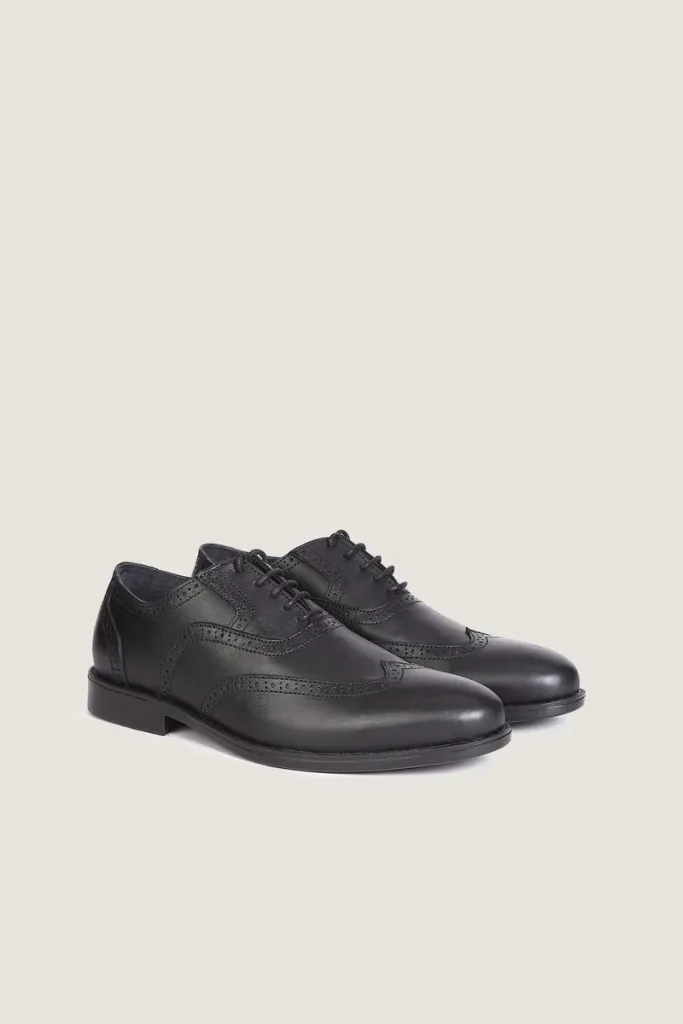 Portobello Brogue Oxford Shoes – Black – view 3