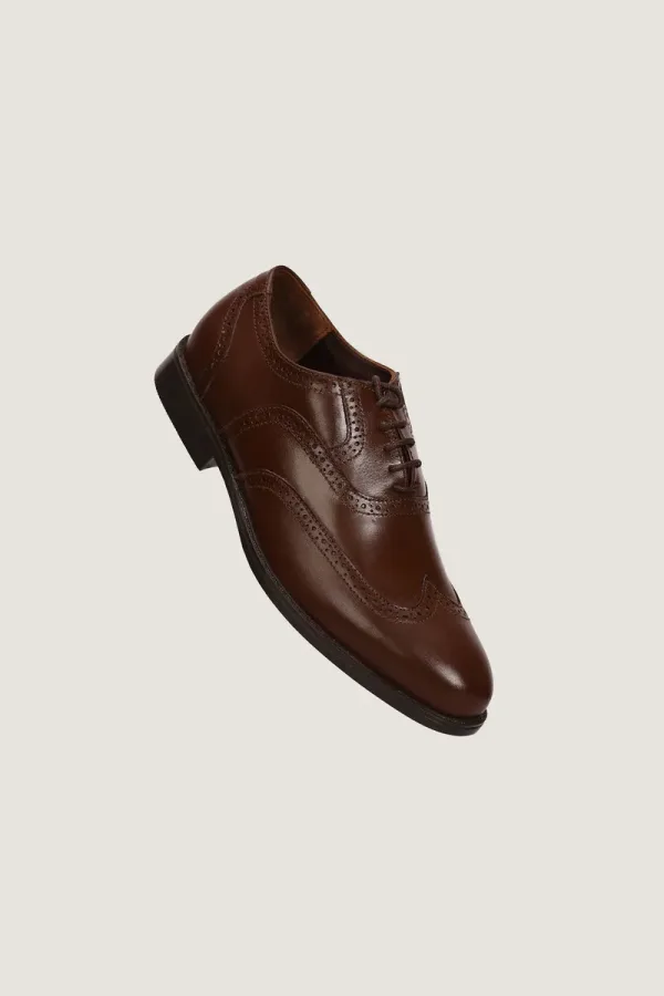 Portobello Brogue Oxford Shoes – Brown – view 1