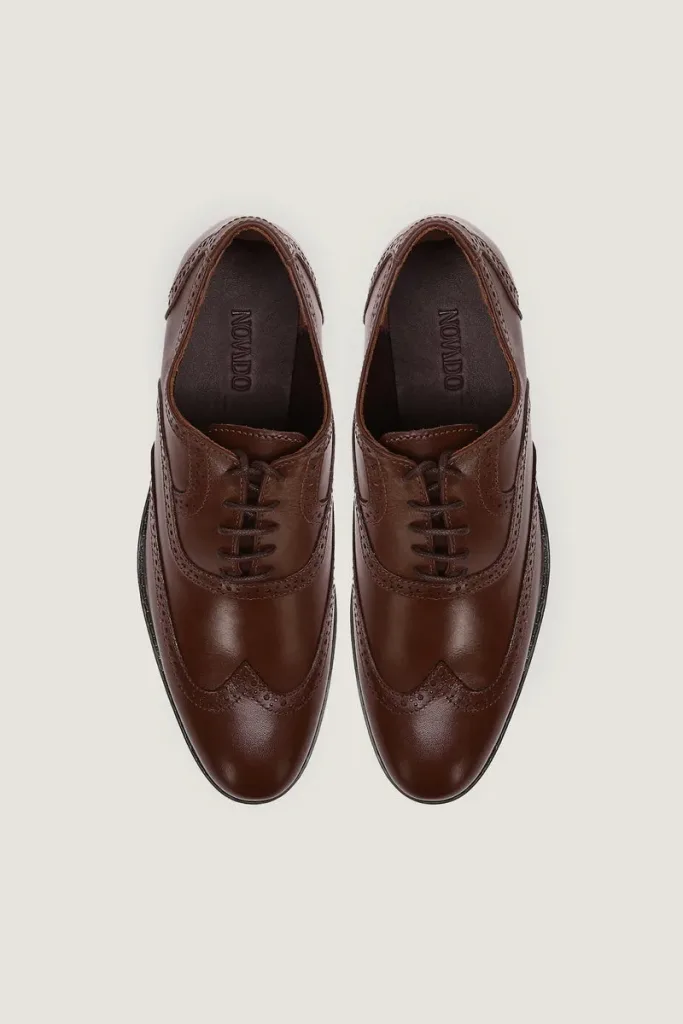 Portobello Brogue Oxford Shoes – Brown – view 4