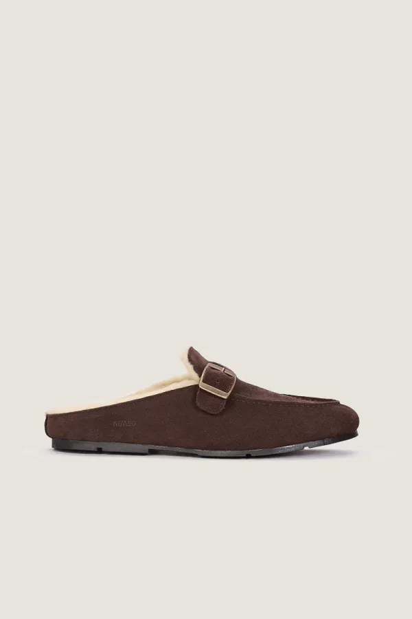 Russell Leather Mules – Chocolate Brown – view 2