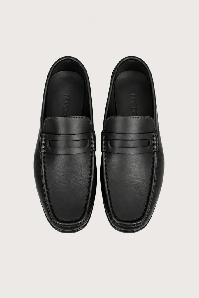 Savoy Leather Driving Shoes – Black – view 2