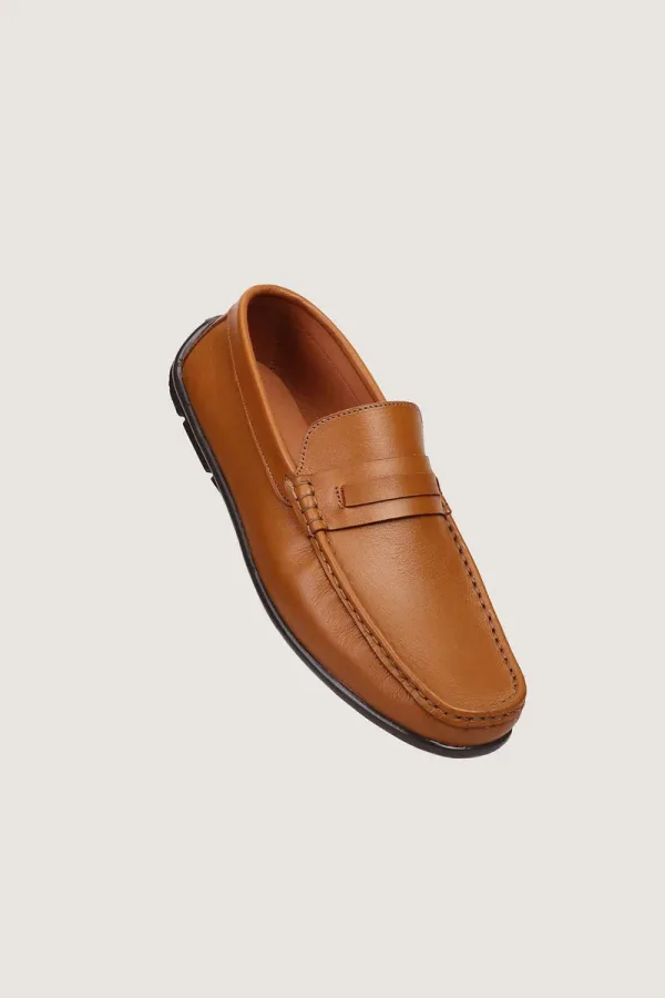 Savoy Leather Driving Shoes – Tan – view 1