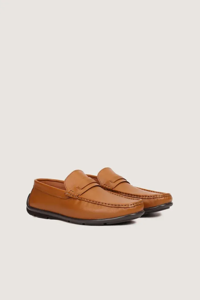 Savoy Leather Driving Shoes – Tan – view 2