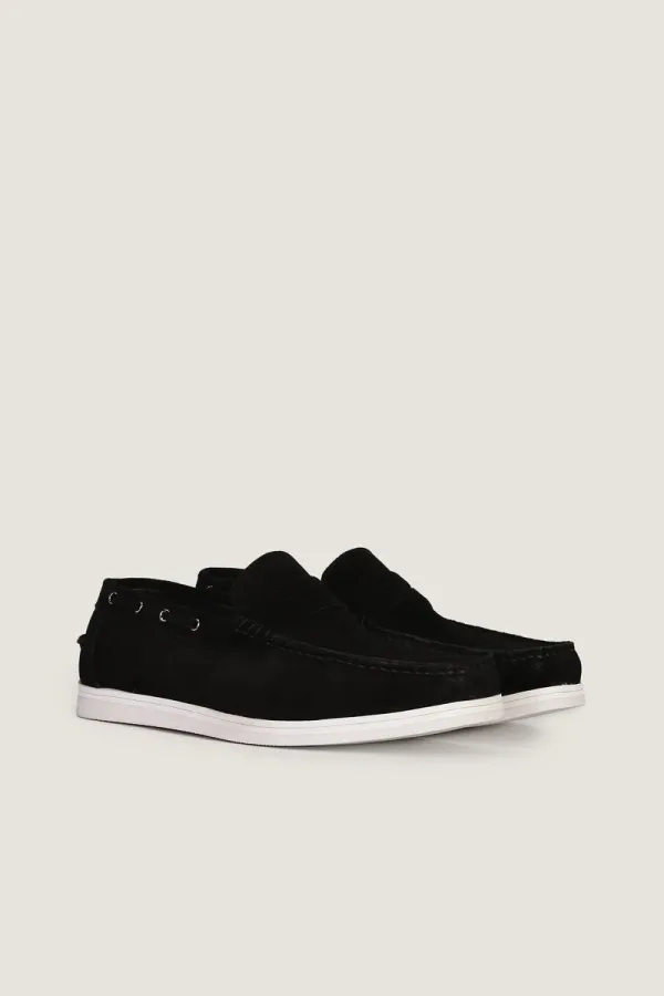 Threadneedle Suede Loafers – Black – view 3
