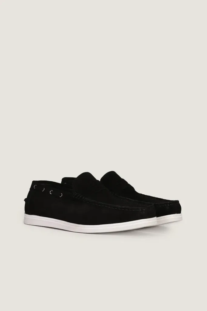Threadneedle Suede Loafers – Black – view 3