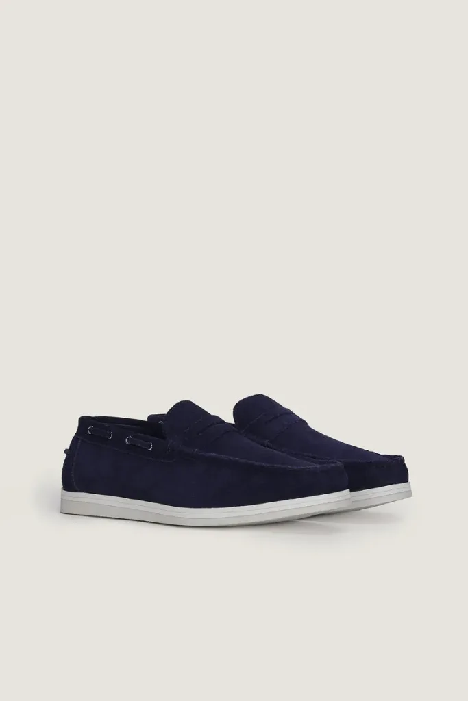 Threadneedle Suede Loafers – Blue – view 3