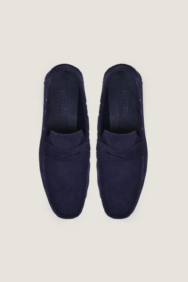Threadneedle Suede Loafers – Blue – view 4