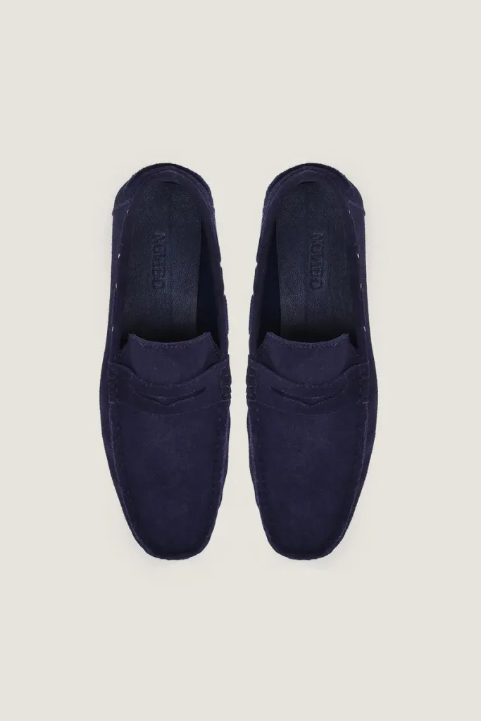 Threadneedle Suede Loafers – Blue – view 4