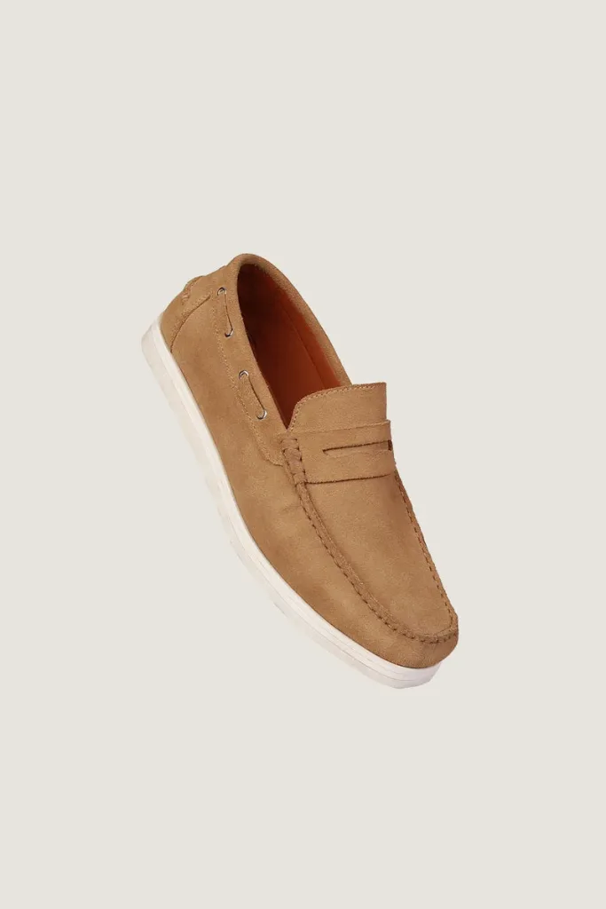 Threadneedle Suede Loafers – Camel – view 1