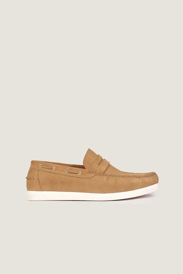 Threadneedle Suede Loafers – Camel – view 2