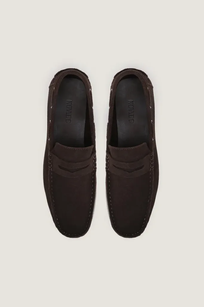 Threadneedle Suede Loafers – Chocolate Brown – view 4