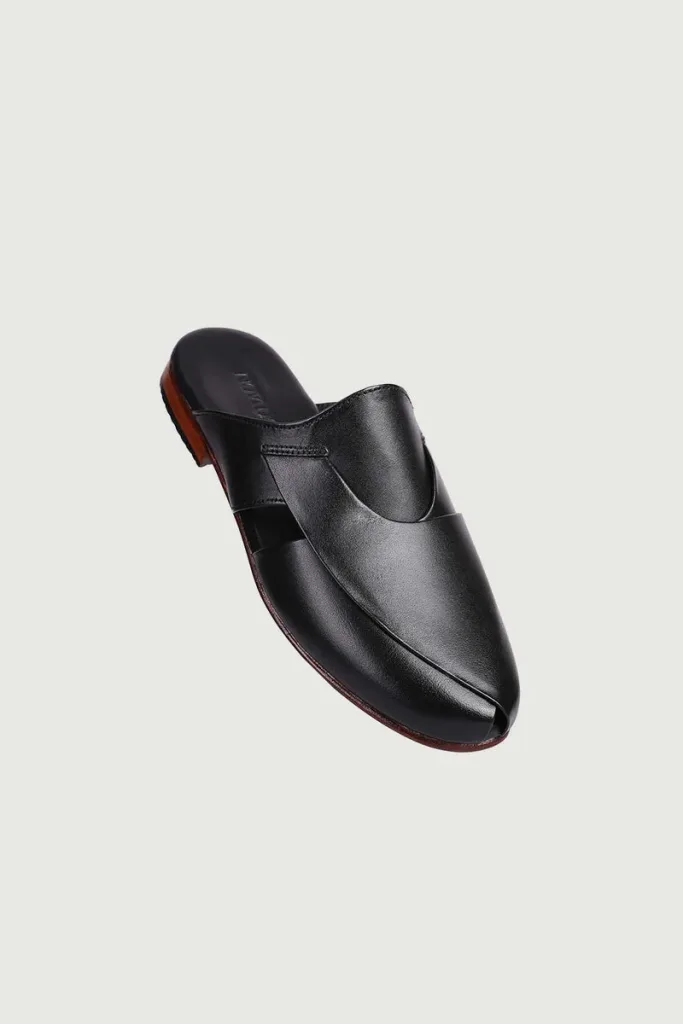 Vigo Leather Mules – Black – view 2