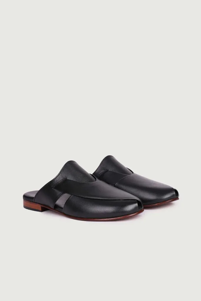 Vigo Leather Mules – Black – view 4