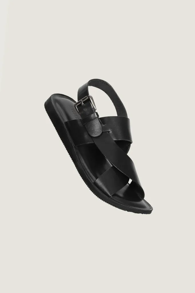 Wardour Leather Sandals – Black – view 2