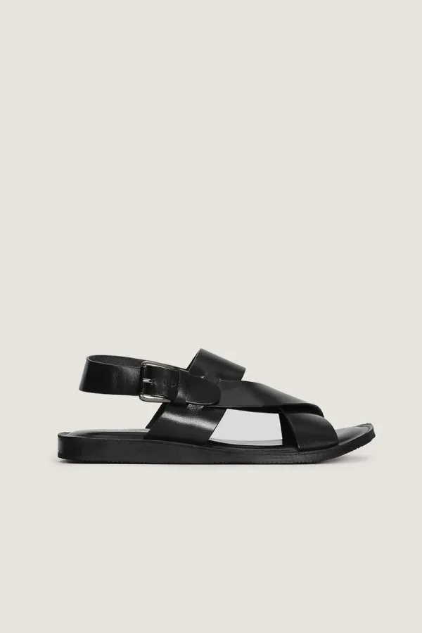 Wardour Leather Sandals – Black – view 3