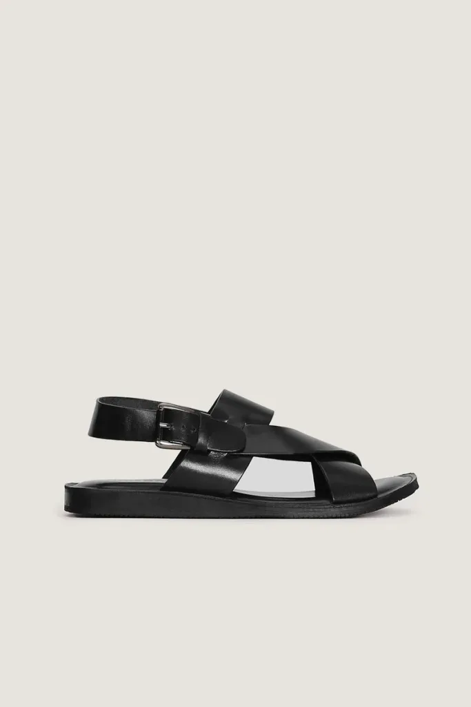 Wardour Leather Sandals – Black – view 3