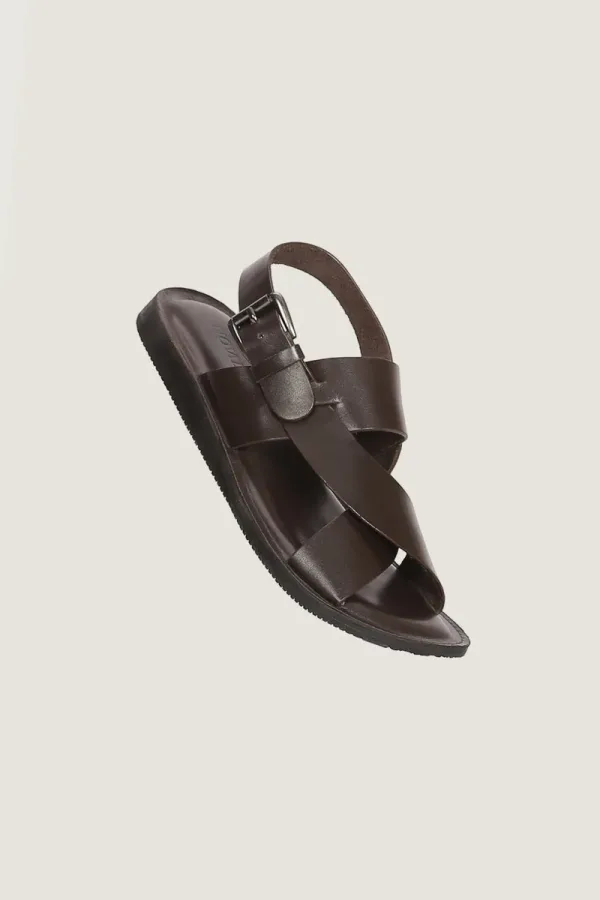 Wardour Leather Sandals – Chocolate Brown – view 2