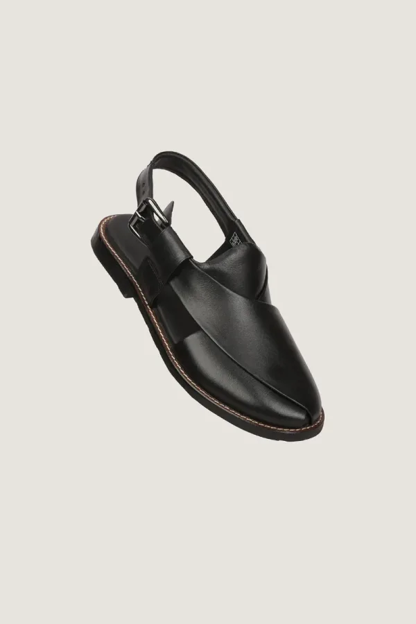 Welbeck Peshawari Chappals – Black – view 1