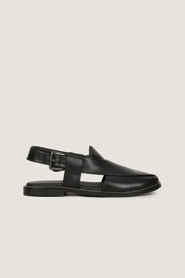 Welbeck Peshawari Chappals – Black – view 3