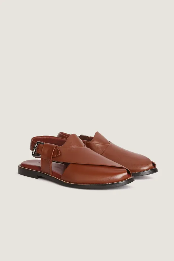 Welbeck Peshawari Chappals – Dark Brown – view 3