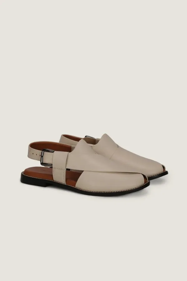 Welbeck Peshawari Chappals – Off White – view 4