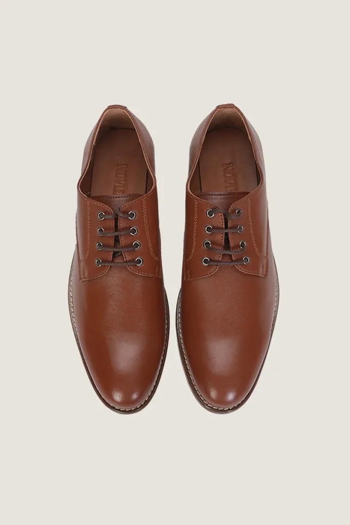 Wigmore Derby Shoes – Tan – view 4