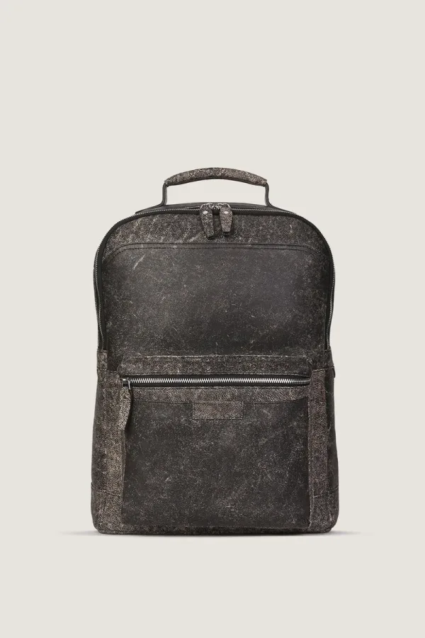 Camden Leather Backpack – Antique Black – view 1