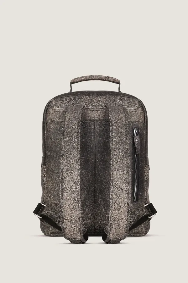 Camden Leather Backpack – Antique Black – view 3