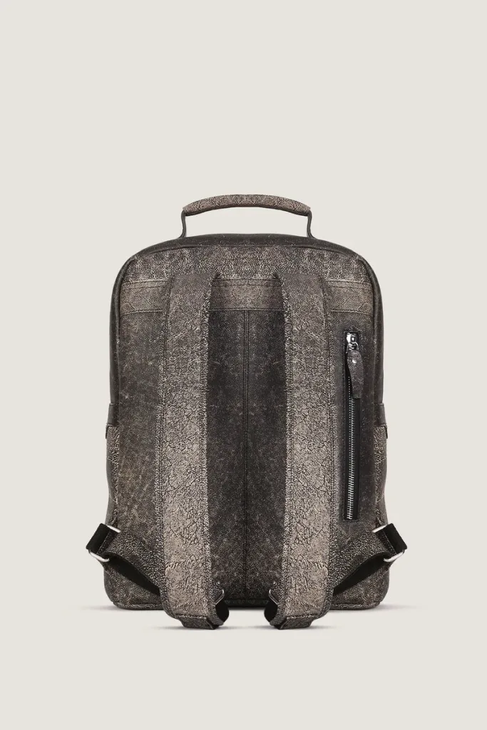Camden Leather Backpack – Antique Black – view 3