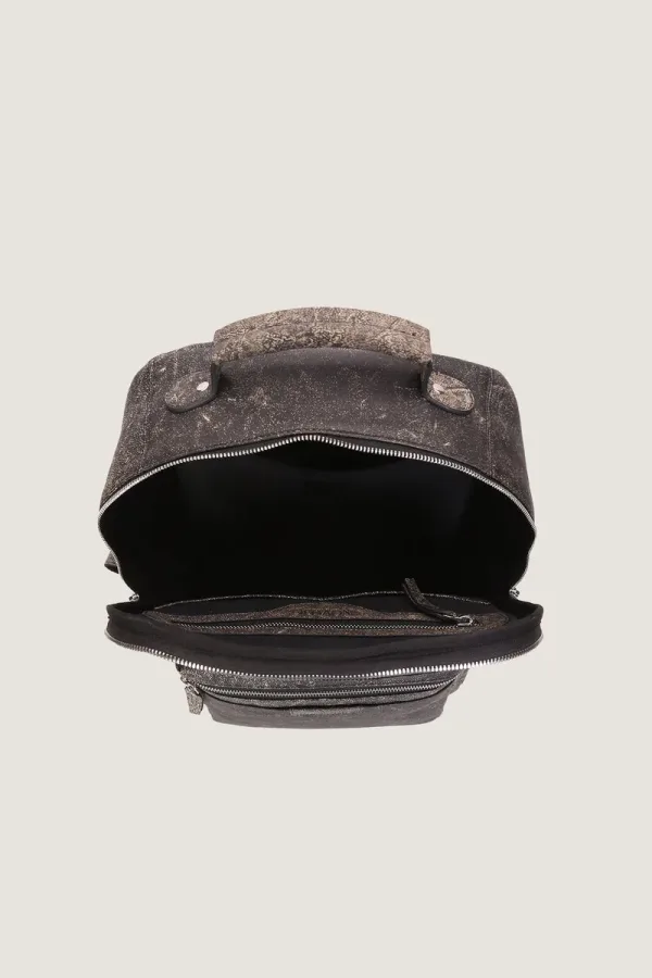 Camden Leather Backpack – Antique Black – view 4