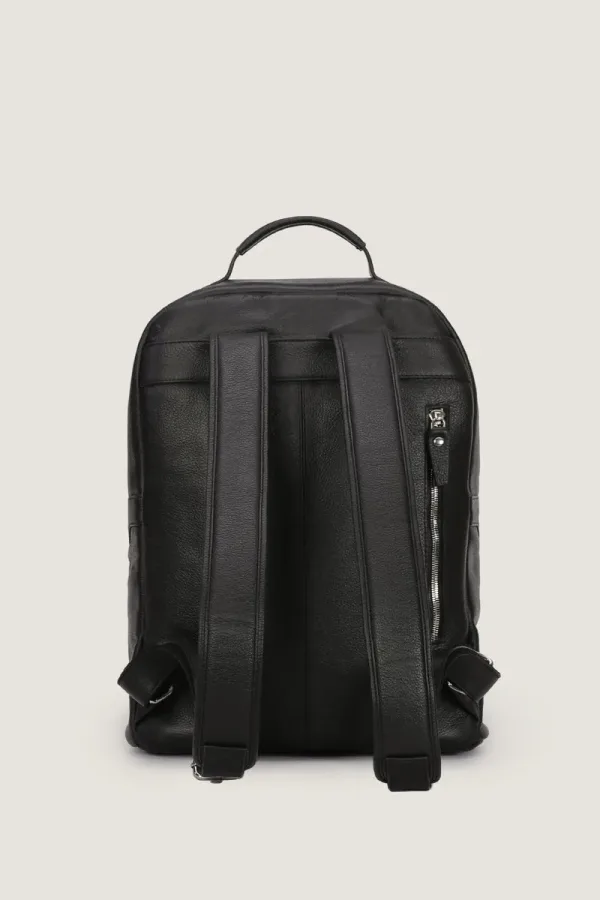 Camden Leather Backpack – Black – view 4