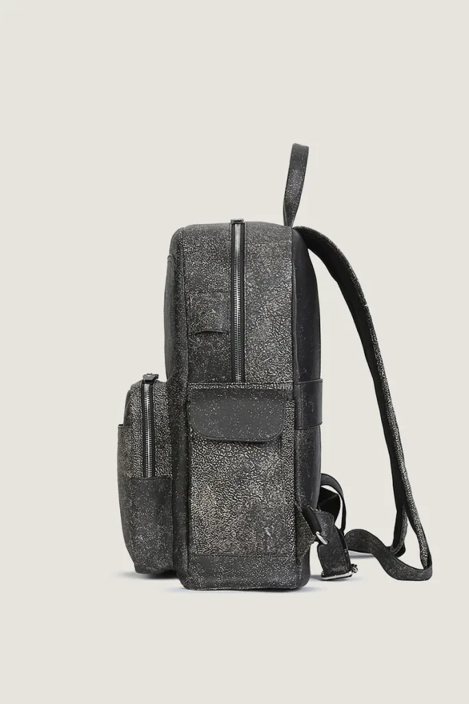 Camden Leather Backpack – Grey – view 3