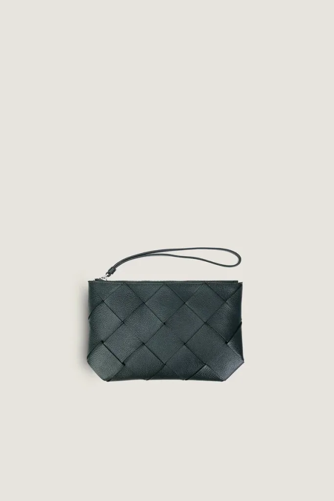Clerkenwell Leather Pouch – Forest Green – view 1