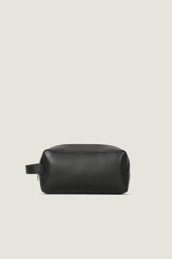 Greenwich Leather Wash Bag – Travel bag – Black – view 1