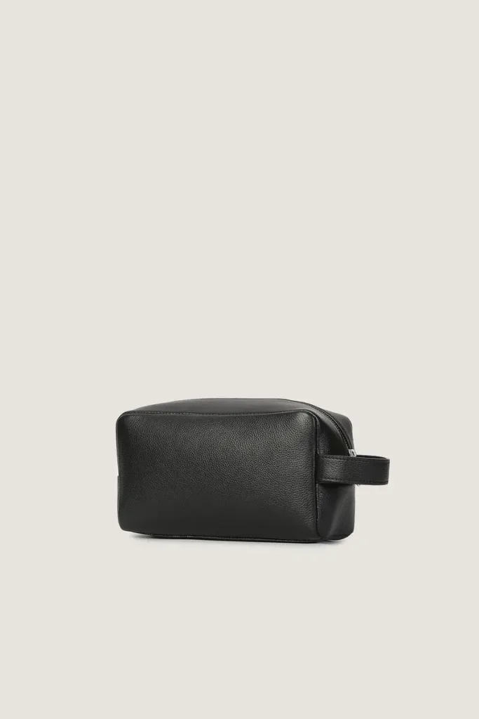 Greenwich Leather Wash Bag – Travel bag – Black – view 2