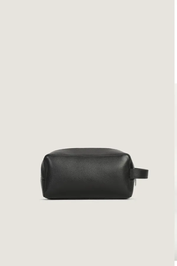 Greenwich Leather Wash Bag – Travel bag – Black – view 4