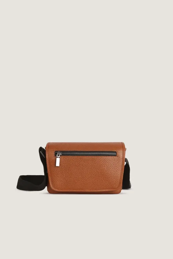 Hoxton Mini Flap Crossbody Bag – Chestnut – view 1