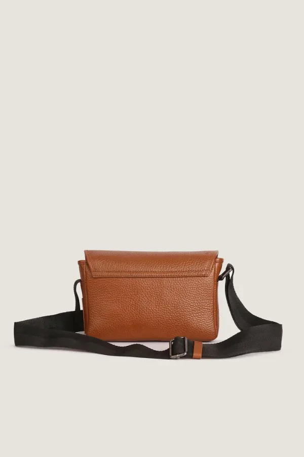 Hoxton Mini Flap Crossbody Bag – Chestnut – view 4