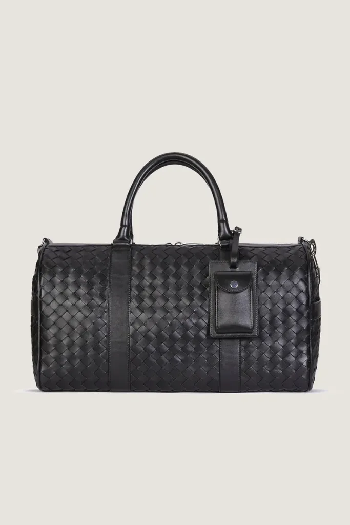 Kensington Woven Leather Weekend Bag – Xl – Black – view 1