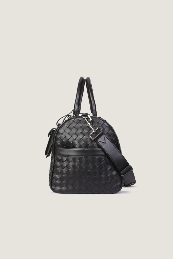 Kensington Woven Leather Weekend Bag – Xl – Black – view 3