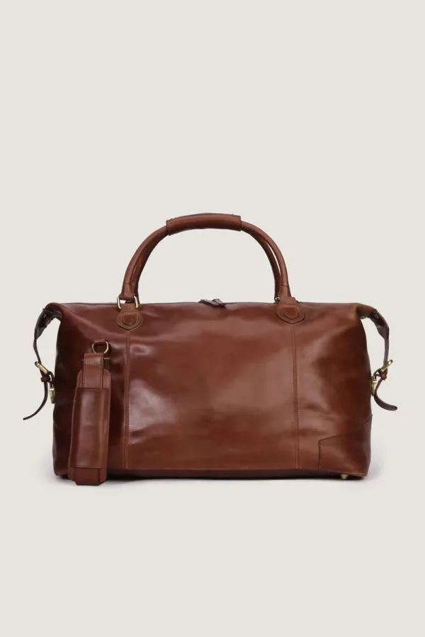 Marylebone Leather Weekend Bag – Brown – view 1