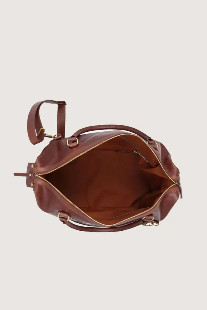Marylebone Leather Weekend Bag – Brown – view 2