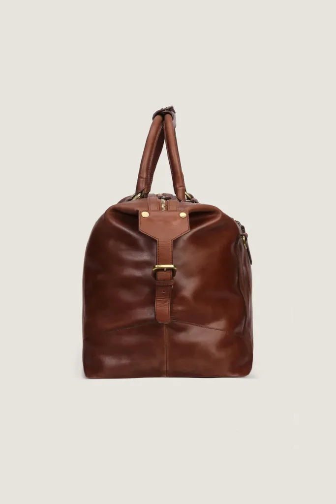 Marylebone Leather Weekend Bag – Brown – view 4